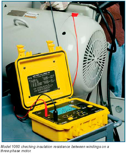 pruebas de resistencia de aislamiento eléctrico